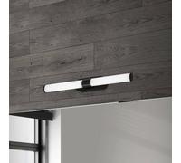 Briloner Aplique LED Runt IP44 directo 4.000K negro