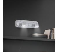 Briloner Aplique LED Terya, batería, 6.500K, 2 luces
