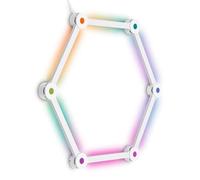 Briloner - Aplique pared interior LED con mando a distancia, regulable, RGBIC, varias formas, función musical, dormitorio, lampara pare, blanco