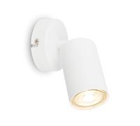 BRILONER - Aplique Pared Interior, Orientable, Casquillo GU10, Máx. 9W, Aplique Pared Dormitorio, Lámpara Pared Dormitorio, Aplique, Lámpara de Pared, Lámpara, Focos Pared Interior, 8x15.5 cm, Blanco