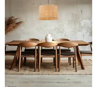 Briloner Borra lámpara colgante, 1 luz, color natural, paja, Ø 40 cm