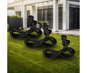 Briloner Cable alargador 3920035 para lámparas de exterior de 12 V, 2 m, juego de 3