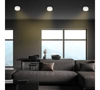 Briloner Desi lámpara empotrable LED, blanca, Ø9cm, encendido/apagado, 3.000 K