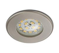 Briloner Eficiente foco empotrable LED Nikas IP44, níquel