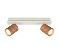 Briloner - Foco interior techo orientable, casquillo GU10, max 9 W, plafon, focos techo, lampara de cocina, lamparas salon, lamparas de dormitorio, cocina, 32 cm, Gris cálido coffee