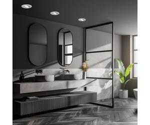 Briloner Foco LED 7597 3 ud IP65 4.000 K cromo mate