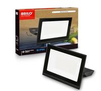 BRILONER - Foco LED exterior con luz blanco neutro, 50W 4500 lm, orientable, IP65 resistente al polvo y al agua, proyector LED exterior, para jardín y garaje, 17,5 x 18,5 x 3 cm, Negro