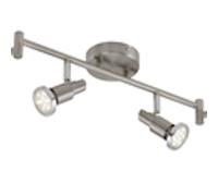 BRILONER, foco LED para aplique de techo, 6 luces, casquillo GU10, acabado níquel mate