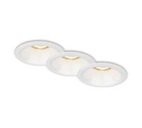 BRILONER - Juego de 3 Focos Empotrables GU10, Portalámparas, Blanco, 95x61 mm