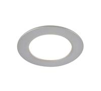 BRILONER - Juego de 3 focos empotrables LED 230V, foco LED baño IP44, focos de techo, focos LED, focos de techo planos, color de luz regulable, cromo mate