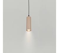 Briloner Lámpara colgante Ida, beige, 1 luz, Ø 10 cm, GU10