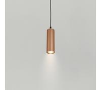 Briloner Lámpara colgante Ida, marrón, 1 luz, Ø 10 cm, GU10
