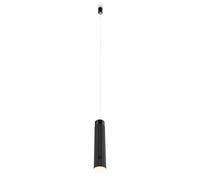 BRILONER - Lámpara colgante LED recargable sin cable, táctil, regulable, luz blanco cálido, sin conexión eléctrica, lamparas colgantes de techo, isla cocina, comedor, salón, 4,5x160cm, Negro