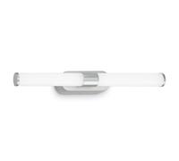 BRILONER - Lámpara de espejo LED baño, lámpara de espejo baño, lámpara de pared, luminaria de pared, IP44, color de luz blanco neutro, 7W, cromo mate, 40 cm