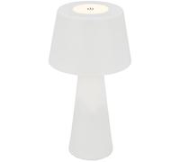 BRILONER - Lámpara de mesa LED con batería, regulable gradualmente, táctil, luz móvil, lámpara de mesa LED exterior, lámpara de mesa inalámbrica, color blanco