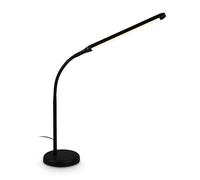 BRILONER - Lampara de mesa LED con control táctil, regulable, orientable, blanco cálido, lamparas de mesita noche, lampara mesa, escritorio, 13x72,5 cm, negro
