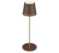 BRILONER - Lámpara de mesa LED inalámbrica con tacto, regulable en niveles, altura regulable, lámpara de noche, lámpara de lectura, lámpara LED, lámpara de camping, lámpara de mesa, lámpara con