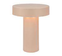 BRILONER - Lampara de mesa sin cable, control táctil regulable, función memoria, ip44, cable usb-c, batería reemplazable, lampara mesita noche sin cable, mesa LED recargable, 16 x 20 cm, beige