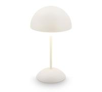 Briloner Lámpara de mesa LED recargable Kugle, blanca, metal, IP44, atenuable EC:EPREL:2277311