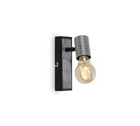BRILONER - Lámpara de pared vintage, punto de pared giratorio, lámpara de pared, 1x casquillo E27, Silver-Crafted, 165x50x110 mm