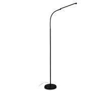 BRILONER - Lámpara de Pie Como Decoración de Salón y Lectura, 126.5x21cm, Giratoria, Táctil, Iluminación Indirecta, LED, Luz Escritorio, Negro
