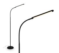 BRILONER - Lampara de pie LED con control táctil, regulable, función memoria, lampara de pie salon, 21 x 170 cm, negro