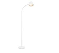 BRILONER - Lámpara de pie LED inalámbrica con tacto, regulable, batería y fuente de luz intercambiables, lámpara de pie recargable, lámpara de lectura, lámpara de pie, 126,5 cm de altura, Blanco