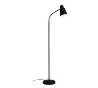 BRILONER - Lámpara de Pie para decoración de Salón y Lámpara de Lectura, Lámpara Giratoria, Lámpara de Salón, Botón de Pie, Iluminación Indirecta, Negro