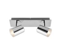 Briloner - Lámpara de techo, aplique de pared, lámpara de lectura con brazo flexible, interruptor de encendido/apagado mediante función táctil, 1 LED/GU10, 5 vatios, 400 lúmenes, 3000 Kelvin, metal,