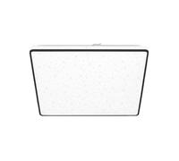 BRILONER - Lámpara de techo LED con cielo estrellado, lámpara de techo LED con decoración de estrellas, efecto retroiluminado, luz blanca neutra, 370x370x45 mm, negro