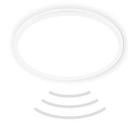 Briloner Lámpara de techo LED Move, sensor, Ø 42 cm, IP44, blanco, 4000K