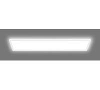BRILONER - Lámpara de techo LED con detector de movimiento, plana, protección contra salpicaduras de agua IP44, luz para cuartos húmedos, 98x20x3cm (LxAxA), blanco