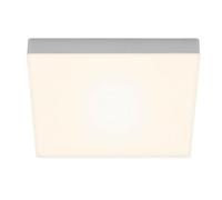 BRILONER Lámpara de techo LED sin marco, luz de techo LED, luz de superficie LED, temperatura de color blanco cálido, 287x287x36 mm, plata