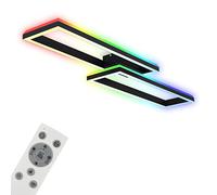 Briloner Lámpara LED de techo Frame 2 luces RGBW Backlight 119,5 cm
