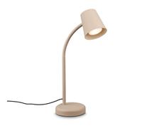 BRILONER - Lámpara Escritorio Orientable, Lamparas de Mesita de Noche, Lámpara de Mesa GU10 para Oficina, con Interruptor de Cable, Lampara Lectura, Lampara de Escritorio, Luz Escritorio, Beige