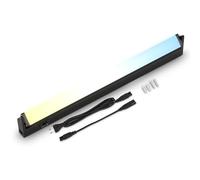 BRILONER - Lámpara LED bajo plano giratorio, CCT para cocina, temperatura de color ajustable, negro, 54,5 cm