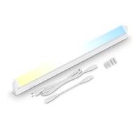 BRILONER - Lámpara LED bajo plano giratorio, CCT para cocina, temperatura de color ajustable, para armario, blanco, 54,5 cm
