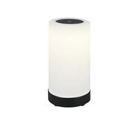 BRILONER - Lámpara LED de sobremesa a pilas, regulable, lámpara LED de sobremesa sin cables, función táctil, 3300K blanco cálido, negro, 245x125 mm (HxD)