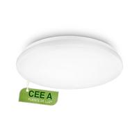 BRILONER - Lampara techo con color de luz blanco neutro, CEE A fuente de luz, 12W, 2520lm, plafon LED, lamparas techo salon, lampara, plafones, 38 x 6,5 cm, blanco