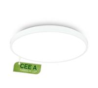 BRILONER - Lampara techo LED, CEE A fuente de luz, 17,1W a 3900lm, luz blanca neutra, plafon techo, lamparas salon, plafones para, 38x6 cm, blanco
