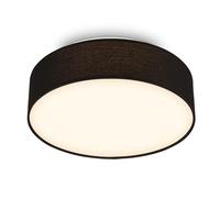 Briloner Plafón LED Duck, negro, Ø 30 cm, tela, 3000 K