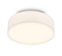 Briloner Plafón LED Duck, blanco, Ø 30 cm, tela, 3000 K