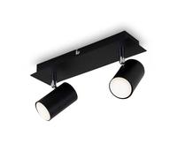 Regleta Run (40 W, 2 ud., L x An x Al: 80 x 290 x 123 mm, Negro, GU10)