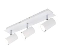 BRILONER - Lamparas De Techo Salon, 3x GU10, Máx.40W, Lampara Techo, Focos LED Interior Techo, Lampara Cocina, Lamparas De Techo Dormitorio, Candeeiro Teto, 45x8x12.3 cm, Blanco