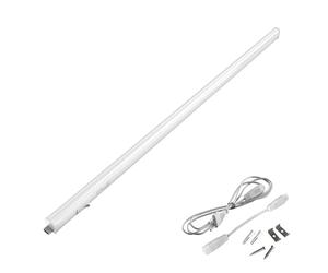 Briloner Leuchten 2379 - 146 a +, LED luz descendente, fregadero con proyección, cocina, armario Luz Descendente, cocina Luz Descendente, Barra de luz, lámpara de cocina, plástico, 14 W, Integrado, color blanco, 117.3 X 2.2 X 3 Cm