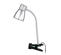 BRILONER Leuchten 2687-010P - Flexo LED (1 casquillo E14, con pinza de sujeción), color titanio