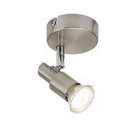 Briloner Leuchten 2907 - 012 A +, Techo Foco, Lámpara LED, Lámpara de pared, Foco, metal, 3 W, níquel mate, 8 x 8 x 10 cm