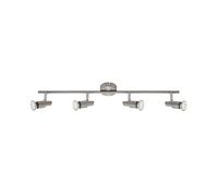 Briloner Leuchten 2907 - 042 A +, Techo Foco, Lámpara LED, Lámpara de techo, Foco, Lámpara de techo, metal, 3 W, níquel mate, 67,5 x 8 x 12 cm