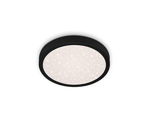 Briloner Leuchten 3048-015 - Lámpara LED de techo con diseño de estrellas, color blanco neutro, temperatura de color blanco neutro, 280 mm, color negro