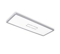 Briloner Leuchten 3394-014 - Lámpara LED de techo (22 W, 2700 lúmenes, 4000 Kelvin, 580 x 200 x 29 mm), color blanco y plateado